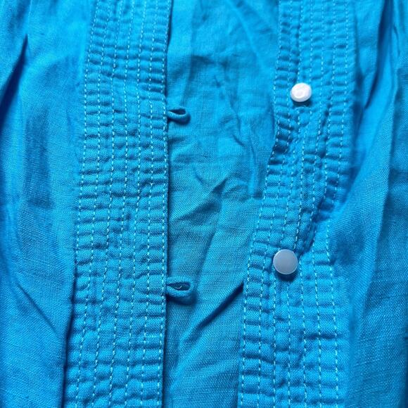 Liz Claiborne: Blue Linen Cardigan - Picture 4 of 5